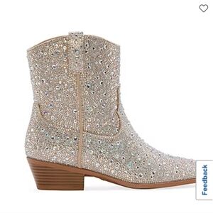 Arizona Rhinestone Ankle Cowboy Boots